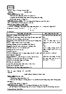 Giáo án Toán Lớp 1 Tuần 8- 10