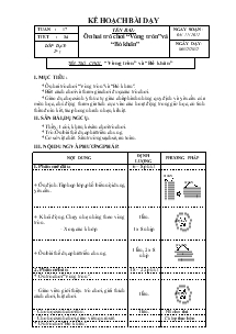 Bài 34: Tên trò chơi:  “Vòng tròn” và “Bỏ khăn”