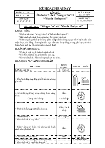 Bài 35: Tên trò chơi:  “Vòng tròn” và “Nhanh lên bạn ơi”