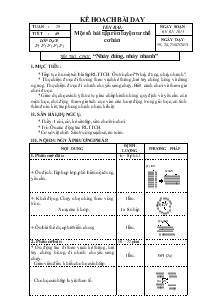 Bài 49: Tên trò chơi:  “Nhảy đúng, nhảy nhanh”