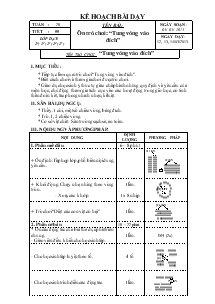 Bài 55: Tên trò chơi:  “Tung vòng vào đích”