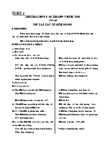 Bài giảng Toán ôn tập các số đến 100 000