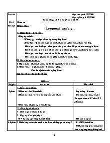 Bài soạn giảng dạy lớp 1 - Tuần 1