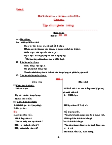 Bài soạn giảng dạy lớp 1 - Tuần 8