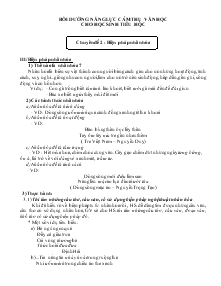 Chuyên đề 2 : Biện pháp nhân hóa