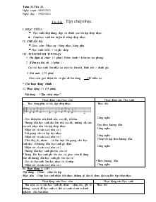 Giáo án Âm nhạc lớp 3 (2 buổi/ ngày) tuần 22 - Tập chép nhạc