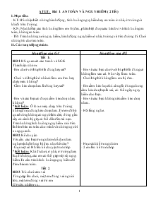 Giáo án An toàn giao thông khối 1