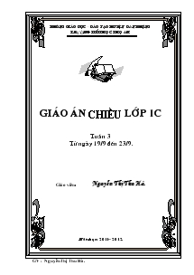 Giáo án chiều lớp 1C tuần 3