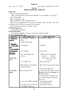 Giáo án dạy khối 2 tuần 15