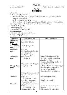 Giáo án dạy khối 2 tuần 23