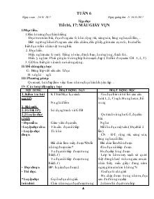 Giáo án dạy khối 2 tuần 6