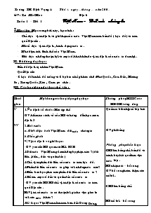 Giáo án Địa lí lớp 5 tuần 1 - 5