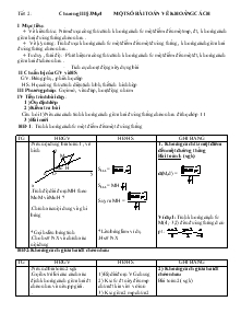 Giáo án Hình học 12 nâng cao - Chương III - 3. mục 4: Một số bài toán về khoảng cách