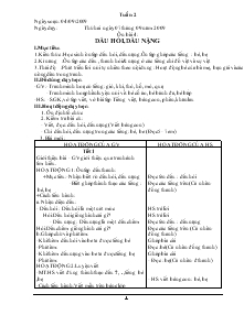 Giáo án lớp 1 tuần 2, 3