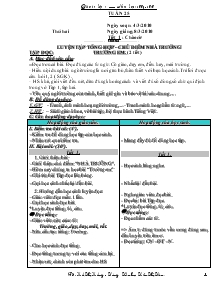 Giáo án lớp 1 tuần 25 - Trường Tiểu học Trần Thị Tâm