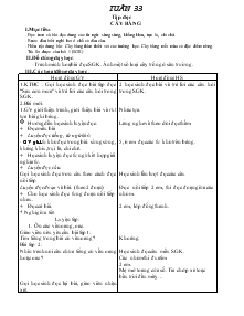 Giáo án lớp 1 tuần 33 chuẩn kiến thức