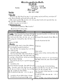 Giáo án lớp 1 tuần 34 - Trường Tiểu học Trần Thị Tâm