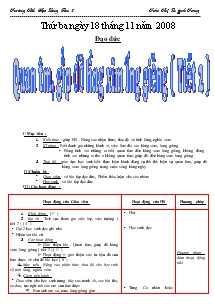 Giáo án lớp 3 tuần 1 - Trường tiểu học Long Sơn 2