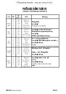 Giáo án lớp 4 Tuần 26 - Năm học 2013-2014 Trường Tiểu Học Khánh Thới