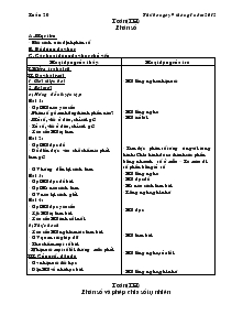 Giáo án lớp 4A1 buổi chiều Tuần Thứ 20