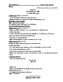 Giáo án lớp 4A1 buổi chiều Tuần Thứ 33