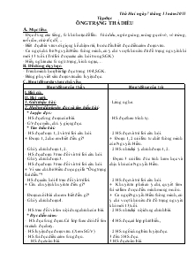 Giáo án lớp 4A1 Tuần Thứ 11