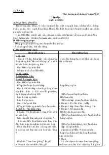 Giáo án lớp 4A1 Tuần Thứ 22