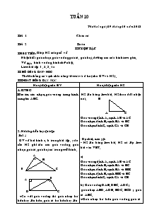 Giáo án lớp 4A2 Tuần Thứ 10