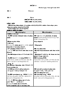 Giáo án lớp 4A2 Tuần Thứ 11