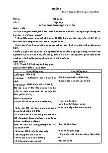 Giáo án lớp 4A2 Tuần Thứ 1