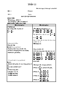 Giáo án lớp 4A2 Tuần Thứ 22
