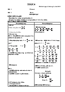Giáo án lớp 4A2 Tuần Thứ 24
