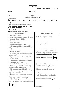 Giáo án lớp 4A2 Tuần Thứ 25