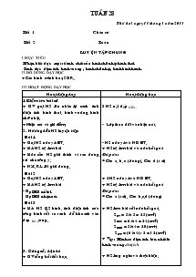 Giáo án lớp 4A2 Tuần Thứ 28