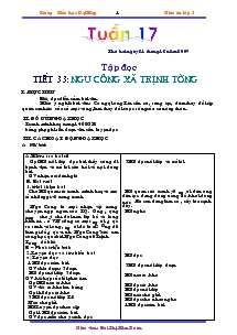 Giáo án lớp 5 tuần 17 ,18 - Trường Tiểu học Đại Hưng