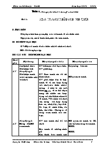 Giáo án Mĩ thuật lớp 1 - Trường Tiểu học Minh Khai