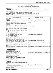 Giáo án môn Thủ công 1 - Tuần 13