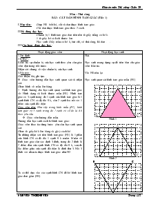 Giáo án môn Thủ công 1 - Tuần 29