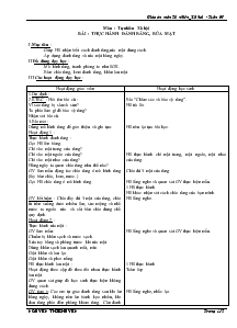 Giáo án môn Tự nhiên Xã hội - Tuần 7