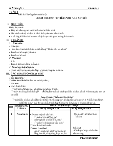 Giáo án Mỹ thuật khối 1 cả năm