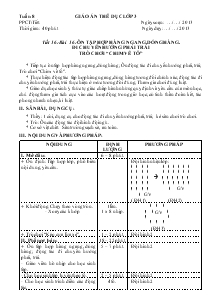 Giáo án thể dục lớp 3 Bài 16