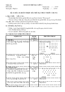 Giáo án thể dục lớp 3 Bài 28