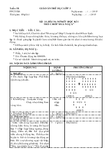 Giáo án thể dục lớp 3 Bài 36