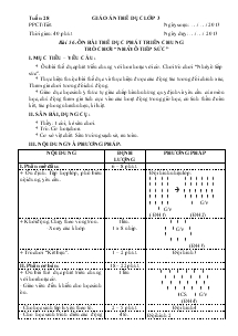 Giáo án thể dục lớp 3 Bài 56