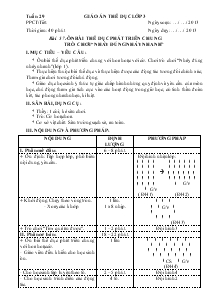 Giáo án thể dục lớp 3 Bài 57