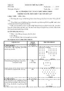 Giáo án thể dục lớp 3 Bài 65