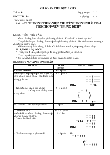 Giáo án thể dục Lớp 4 Bài 15