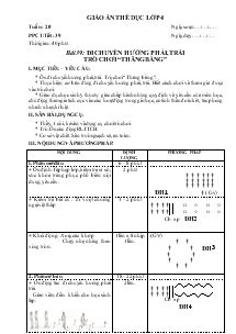 Giáo án thể dục Lớp 4 Bài 39