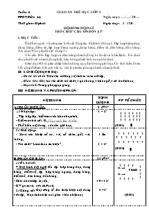 Giáo án thể dục Lớp 5 Bài 11