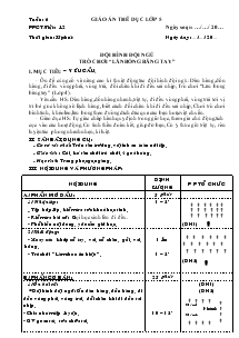 Giáo án thể dục Lớp 5 Bài 12